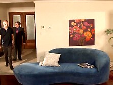 Stepdaughter & Ally Spy On Large Rod German Stepdaddy Showering