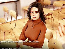 Hot mom with a big donk in a visual novel experience