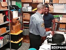 A Young Ebony Shoplifters Ass Is Busted By A Security Guard