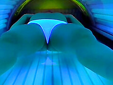 Milf With Vibrator Masturbate In Solarium