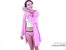 Cute 18 years old Babe riding big cock in studio