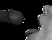 Slow Motion Cum in Mouth! Model Swallows a Huge Load of Cum After Photoshoot