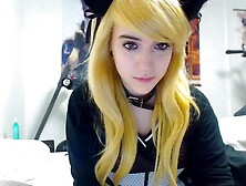 Curly Blonde Teen Records Solo Dildo Masturbation More At