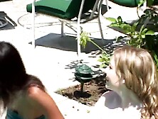 Nyomi Marcela and Haley Scott get drilled by a ebony jock