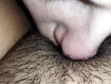 Lesbian Hairy Pussy Licking Close Up - Amateur Pov Cunnilingus