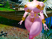 Thicc Vana Angely plays Skyrim in a sexy way