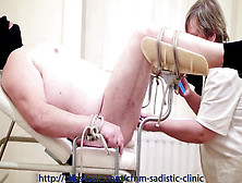 Scrotal Saline Inflation By Dominatrix Medic Valeria