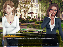 Shale Hill visual novel gameplay featuring a busty mommy with a nice booty