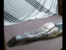 Wife in saran wrap pain and pleasure...