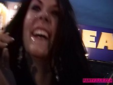 Supersexy Teeny Babe Mounts Inside Ikea,  Gets A Messy Cum-Shot And Does Epic Spermwalk - Party Jule