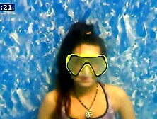 Girl 7 Min Extreme Breathhold With Scuba Mask