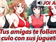 JOI ANAL ASMR. Prepara tus mejores juguetes anales. ¡Varias voces españolas!