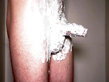 Shaving Cream Play In The Shower With Uncut Readhead Cock