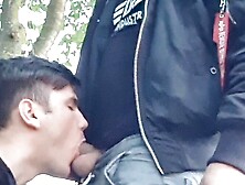 Gay Boys Having Risky Fun Outdoors - Wank Suck And Cum In Mouth