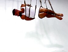 Hot & Edgy Threesome - Adam Ramzi Fucked Hard By Two Hunks