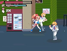 Lewd City Girls [hentai Pixel Game] Mixed Sex Facial Head while Face