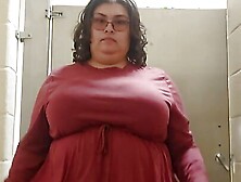 Bbw Mastubates With Stall Door Open In Common Bathroom