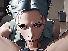 Blue Haired Cutie Gives Sloppy Oral sex Until You Jizz In Her Mouth - [POINT OF VIEW AI]