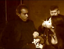 Gang Bang with rich Bombshell inside fur coat