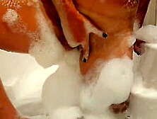 Homemade masturbation in baths