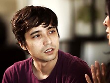 My Stepmom Cums First starring brunette MILF Reagan Foxx - old and young hardcore