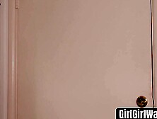GirlGirlWay. com - Kira Noir makes lesbian Jade Baker lick her pussy before scissoring