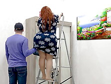 The stepson came to the stepmom aid and she agreed to do what he wanted