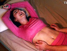 18 year old girl belly tickle