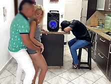 Ally Lends Me His Glamorous Girlfriend To Dance But My Ramrod Rised When This Babe Started Rubbing Her Butt In Front Of Her Boyf