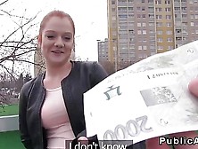 Redhead Czech Student Banged Outdoor