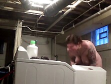 Chubby Slut Laundry Naked,  Neighbors Can Hear