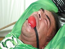 Manly Fetish - Bdsm Crossdresser Ballgagged Hunk Barebacked By Doctor