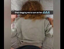 Cheating College Girlfriend Fucked On Snapchat to Pay Debt - Cucked And Cummed On