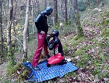 Amateur Latex Rubber Doll Outdoor Blow Job Face Fu