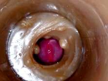 Massive ejaculatory dose of semen in Vagina Toy ASMR