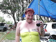 Blatant Public Display at the local Holiday Park by trashy Kiwi MILF. Trailer