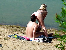 Spied having sex at the beach