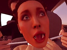 Angelina Car Strangled - Blade 3D