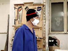 Brunettes fucking inside a shop