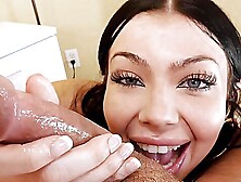 Brunette Holly Day gets her pussy railed and takes a cum shot