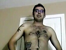 JoeSchmoeXXX. com - Tattooed amateur with glasses masturbates solo and cums with excit