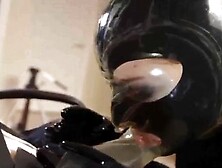 Latex Mask Blowjob