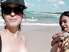 She deep throats my bone in public at the beach