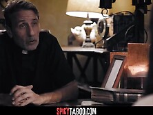 Brunette hair mother i'd like to fuck drilled by priest for clearing her sins for cheating - Gia Paige