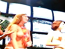 The Best Sex Party Ever! - Hot Girls Strip Down To Their Panties & Fucked Hard By A Big Dick Guy In Public (Part1).  Part2 Coming