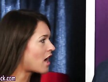 Cfnm babes suck pervert