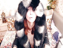 Tessy In The Fur Coat Is Teasing Her Fans