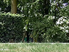 Invisible nakedness into the city.  Body Art with outside naked by Jeny Smith