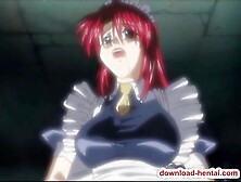 Tied hentai babe gets screwed up badly