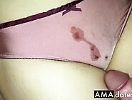 Cum On Satin Panties While Unaware